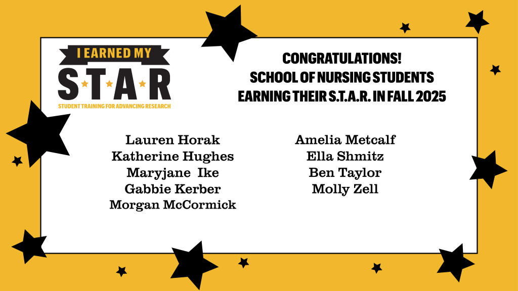 Congratulating STAR recipients for Fall 2025.