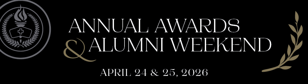 Graphic advertising 36th Annual Awards and Alumni Weekend