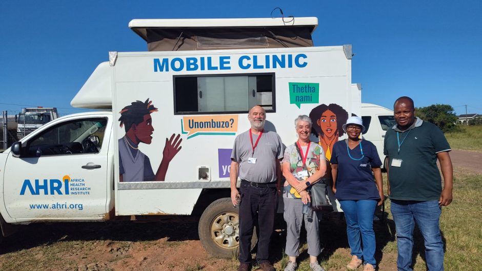 Anne Sales and her team in South Africa